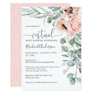 Virtual Baby Shower Invitations Zazzle