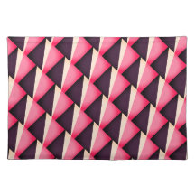 Pink and black abstract geometric pattern