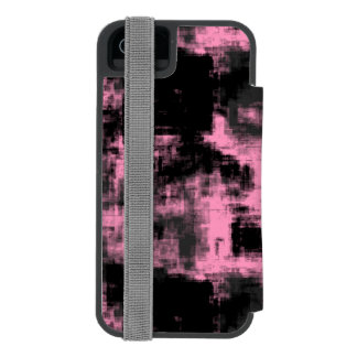 pink and black abstract iPhone SE/5/5s wallet case