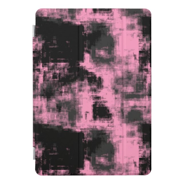 pink and black abstract iPad pro cover (Front)