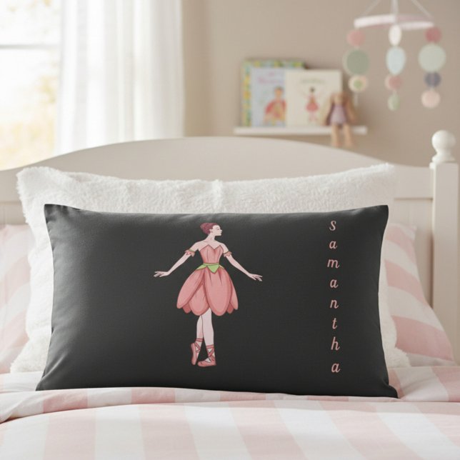 Pink and Black Ballerina Custom Pillow Case (Creator Uploaded)