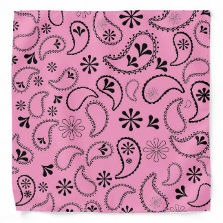 Pink and Black Bandana