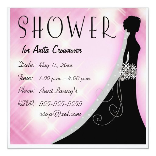 Bling Bridal Shower Invitations 7