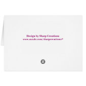 Pink and Black Bubble Design Cards (Back Horizontal)