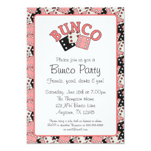 Bunco Invitations Zazzle