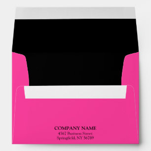 Pink and Black Business Custom Logo Professional Envelope