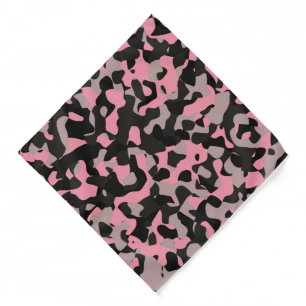Pink and Black Camo    Bandana