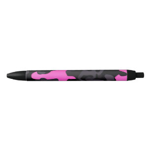 Pink and Black Camouflage Pen
