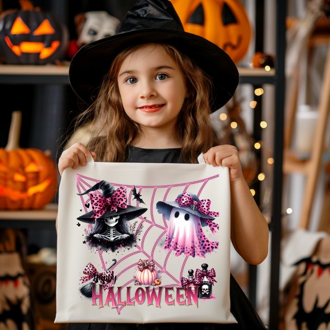 Pink and Black Coquette Halloween Tote Bag (Creator Uploaded)