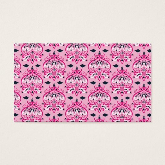 Pink and Black Damask (Front)