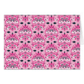 Pink and Black Damask (Front Horizontal)