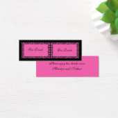 Pink and Black Damask Drink Tickets (Desk)