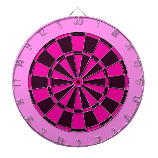 Pink and Black Dartboard (Front)