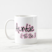 Pink and Black Design for Aunts Coffee Mug (Left)