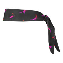 Pink and Black Dinosaur Tennis Pattern