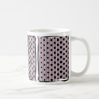 Pink and Black Dots Modern Pattern Coffee Mug