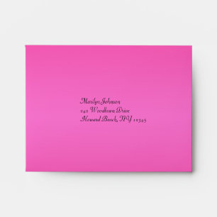 Pink and Black Envelope for RSVP Card