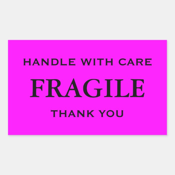 ADAKEL 480Pcs Pink Fragile Hand with Love Shipping Sticker Fragile Stickers Sign Mark Labels Handle for Personal Gift Bag mailing Packages and Box