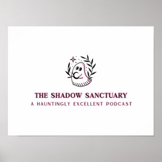 Pink and Black Full Logo Poster