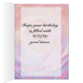 Pink and Black Happy Birthday (Inside (Right))