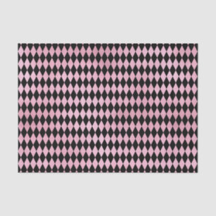 Pink and Black Harlequin Diamond Tissue Paper