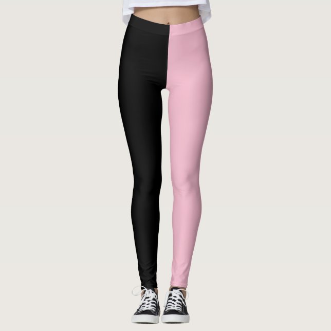 Pink and Black Leggings (Front)