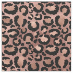 Pink and Black Leopard Print Fabric