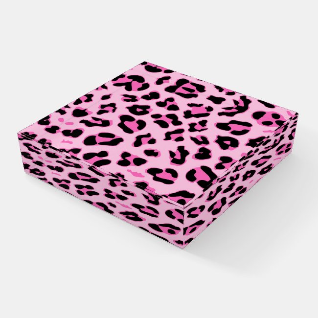 Pink and Black Leopard Print