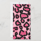Pink and Black Leopard Print Pattern. (Front)