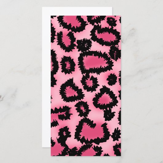 Pink and Black Leopard Print Pattern. (Front/Back)