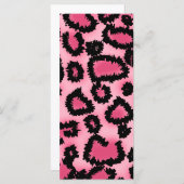 Pink and Black Leopard Print Pattern. (Front/Back)