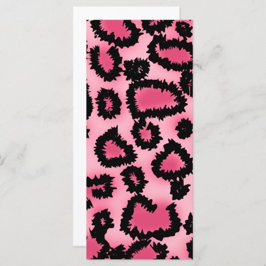 Pink and Black Leopard Print Pattern. (Front/Back)