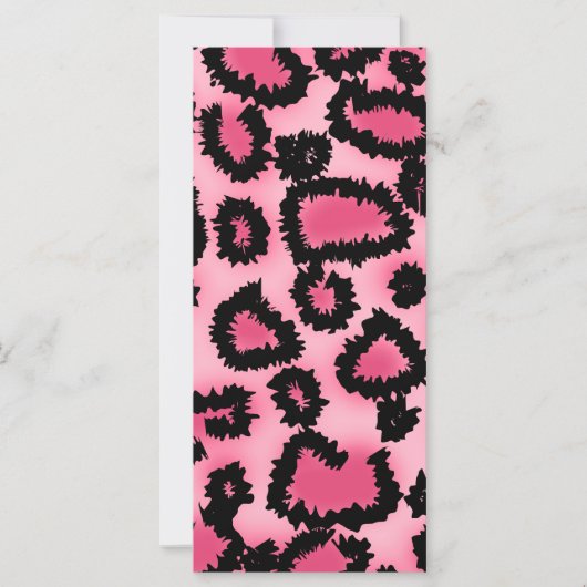 Pink and Black Leopard Print Pattern. (Front)
