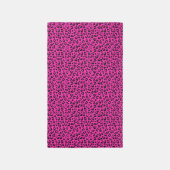 Pink and Black Leopard Print Rug (Front (Vertical))