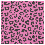 Pale Blush Pink Leopard Print Fabric | Zazzle