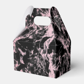 Pink and Black Marble  Favor Boxes