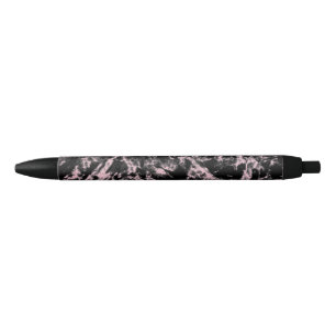 Pink and Black Marble Pen