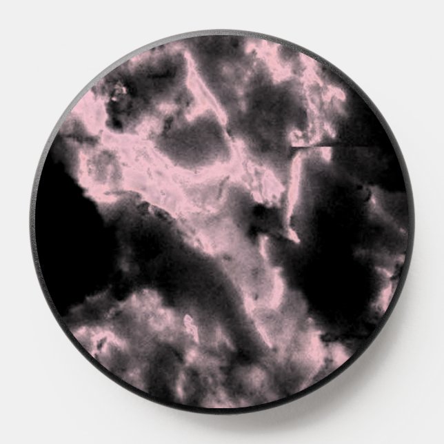 Pink and Black Marble  PopSocket (Popsocket)