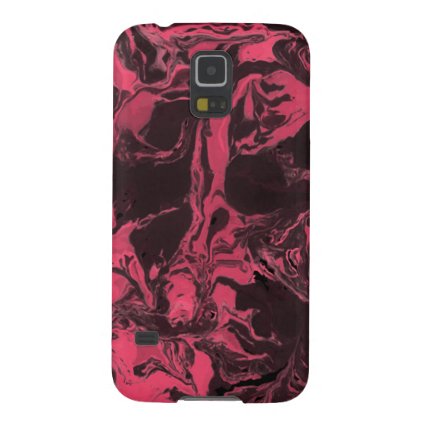 Pink and black Marble texture Liquid paint art Galaxy S5 Case