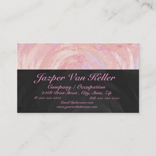 Customizable Pink and Stinky Business Card