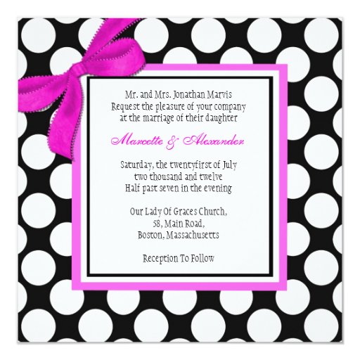 Red Polka Dot Wedding Invitations 9