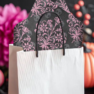 Pink and Black Skull Gothic Tissue Paper