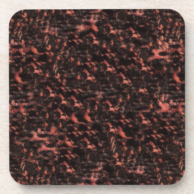 Pink and Black Snake Skin Coaster (Front)