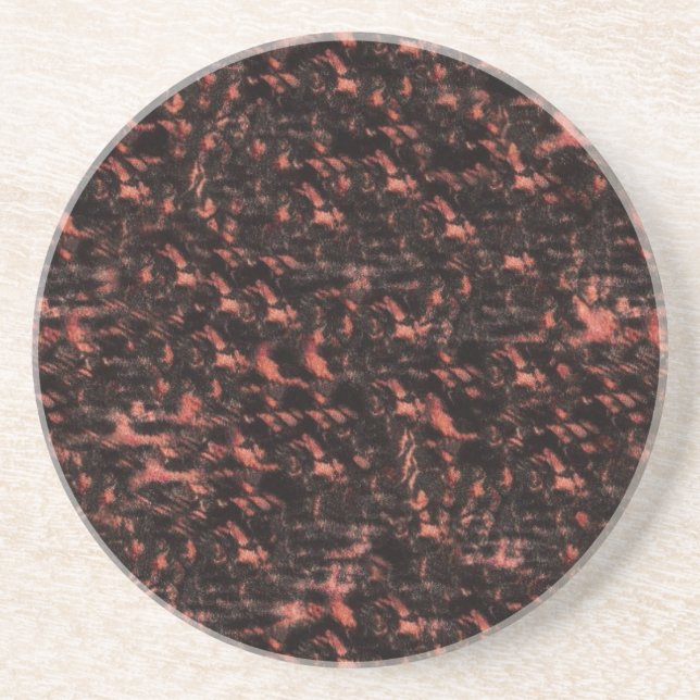 Pink and Black Snake Skin Coaster (Front)