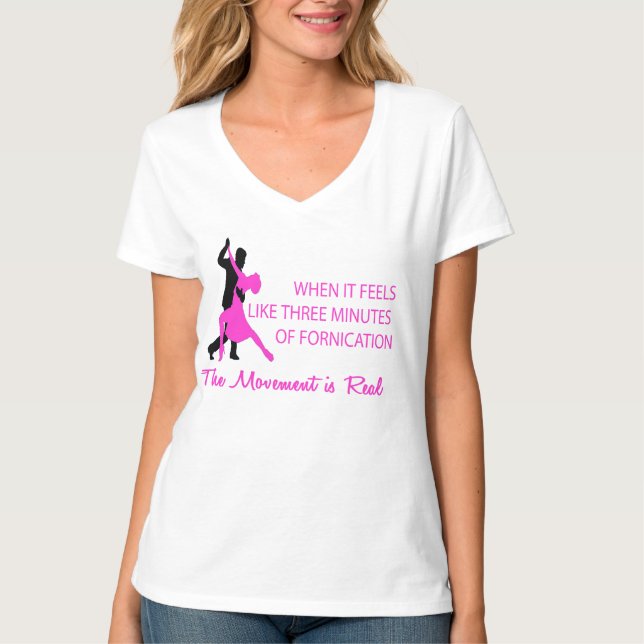 pink and black T-Shirt (Front)