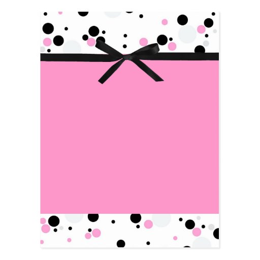 Pink and black Themed Party Invitations & Cards Postcard | Zazzle