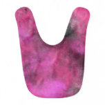 Pink and Black Tie Dye Baby Bib
