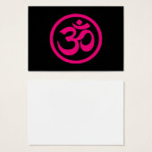 Pink and Black Yoga Om Circle (Front & Back)