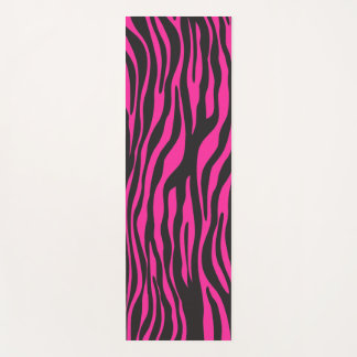 Pink and Black Zebra Print Yoga Mat