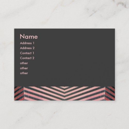 pink and black zig zag business card templates